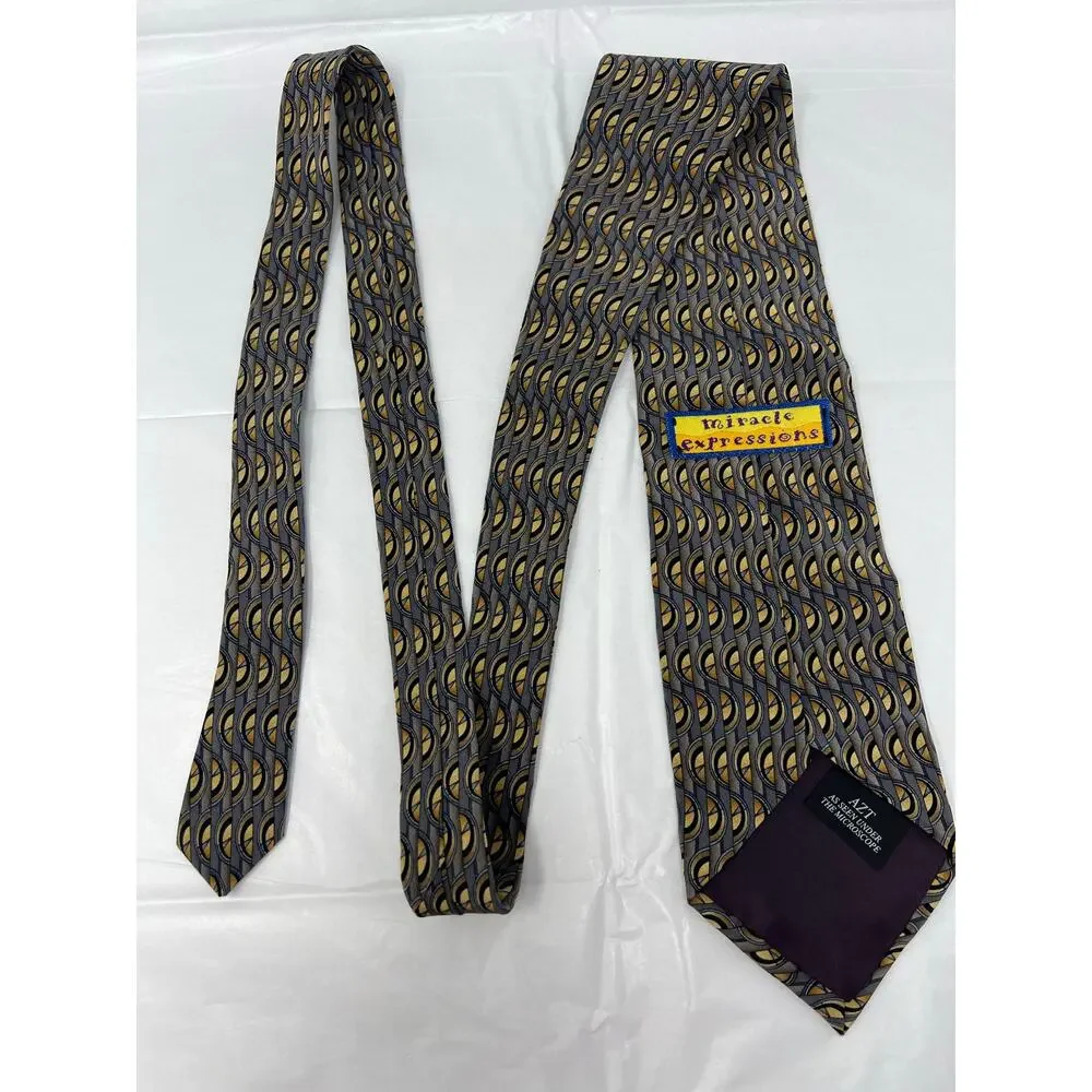 Miracle Expressions “AZT Under the Microscope” Silk Novelty Tie‎